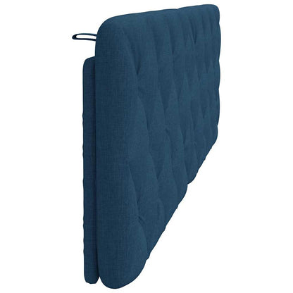 Hoofdbordkussen 160 cm stof blauw