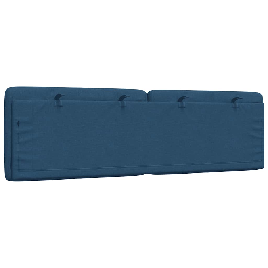 Hoofdbordkussen 160 cm stof blauw