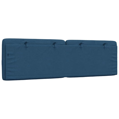 Hoofdbordkussen 160 cm stof blauw