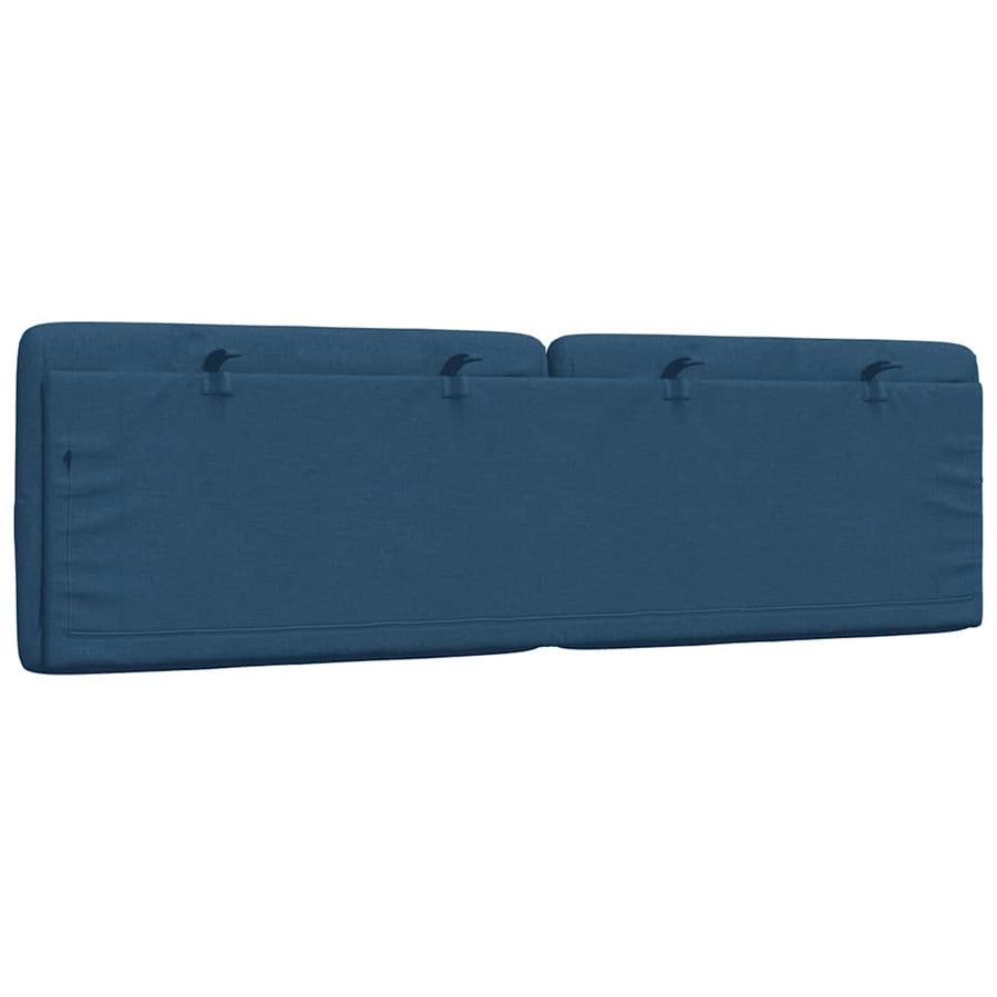 Hoofdbordkussen 160 cm stof blauw