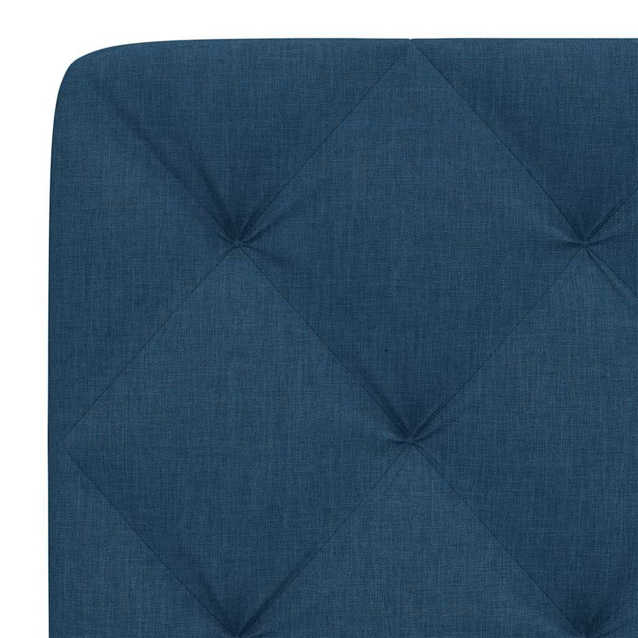 Hoofdbordkussen 160 cm stof blauw