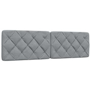 Headboard cushion 180 cm fabric light grey