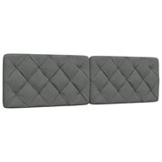 Headboard cushion 180 cm fabric dark grey