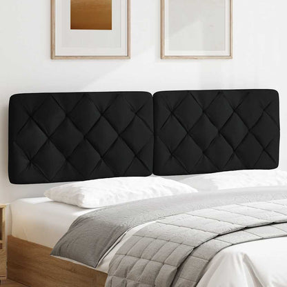 Hoofdbordkussen 180 cm stof zwart