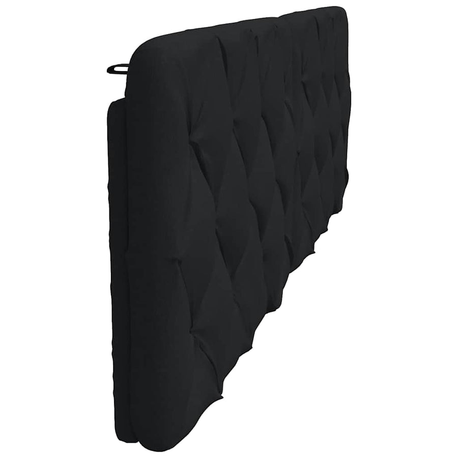 Hoofdbordkussen 180 cm stof zwart