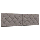 Hoofdbordkussen 180 cm taupe