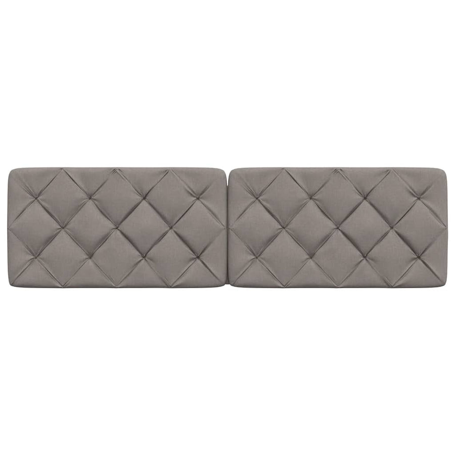 Hoofdbordkussen 180 cm stof taupe