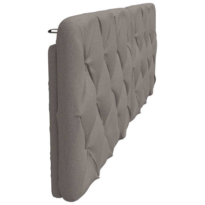 Hoofdbordkussen 180 cm stof taupe