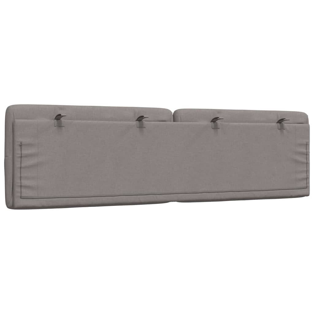 Hoofdbordkussen 180 cm stof taupe