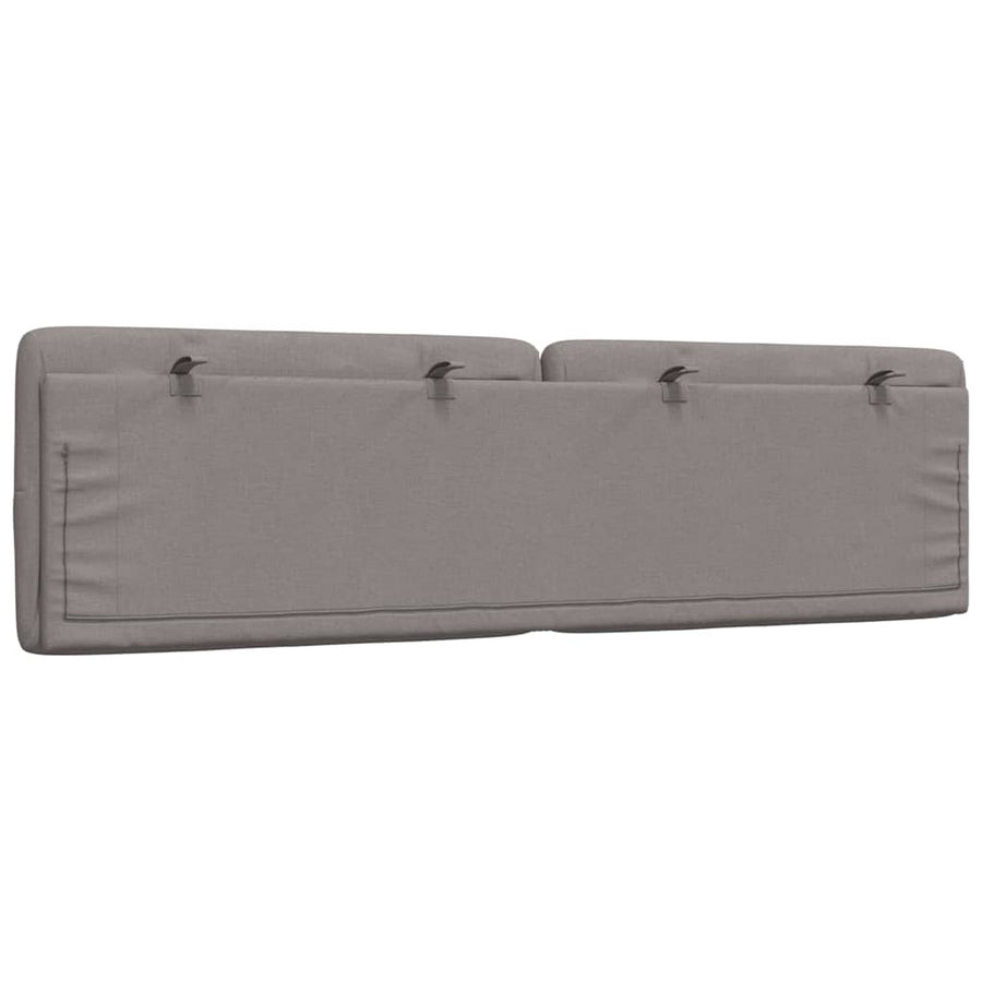 Hoofdbordkussen 180 cm stof taupe