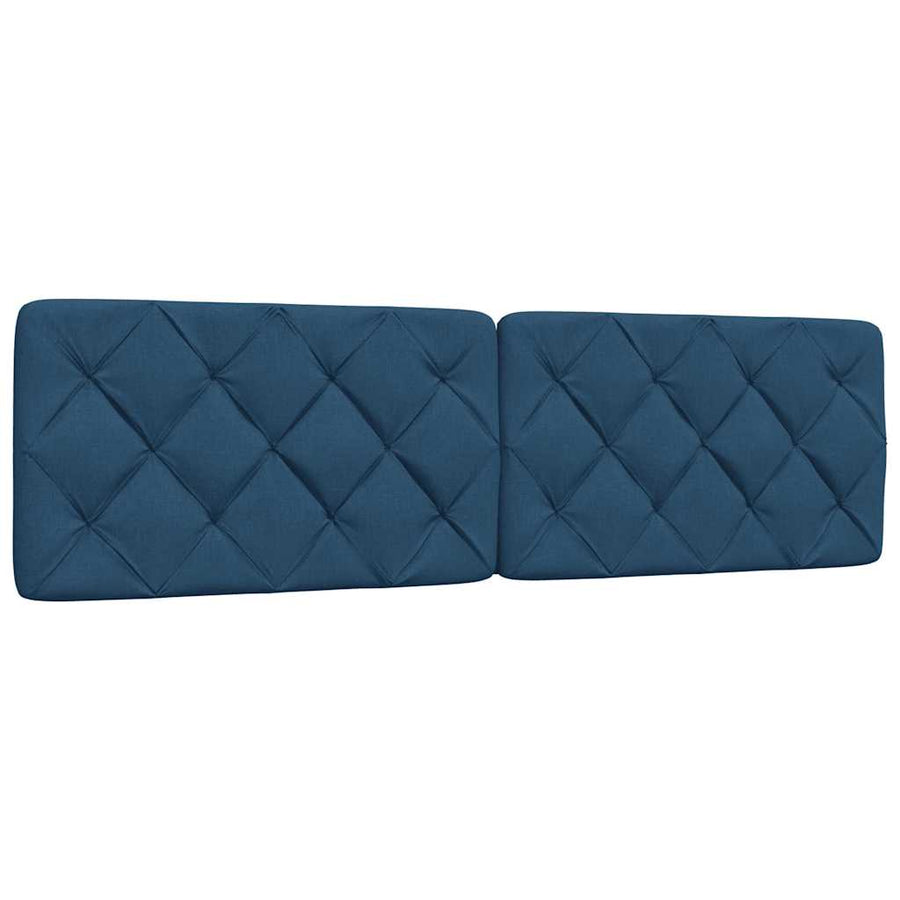 Hoofdbordkussen 180 cm stof blauw