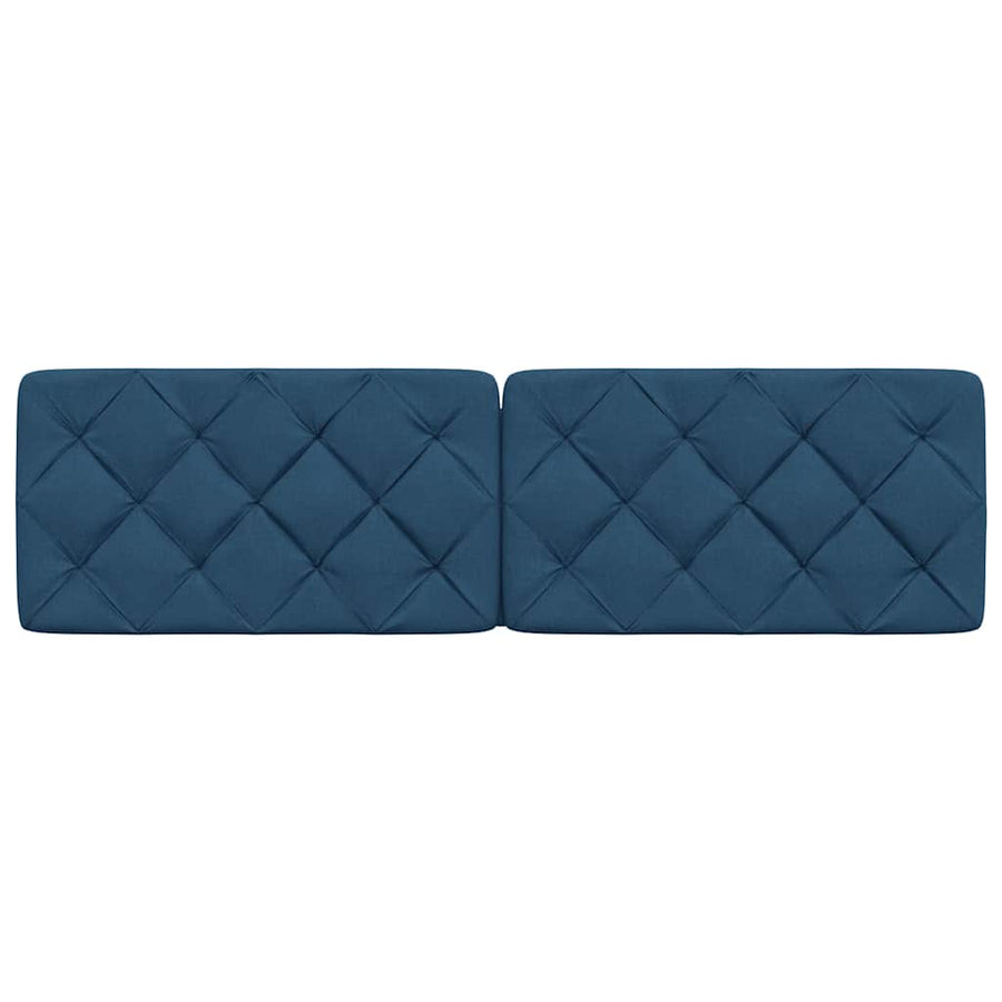 Hoofdbordkussen 180 cm stof blauw