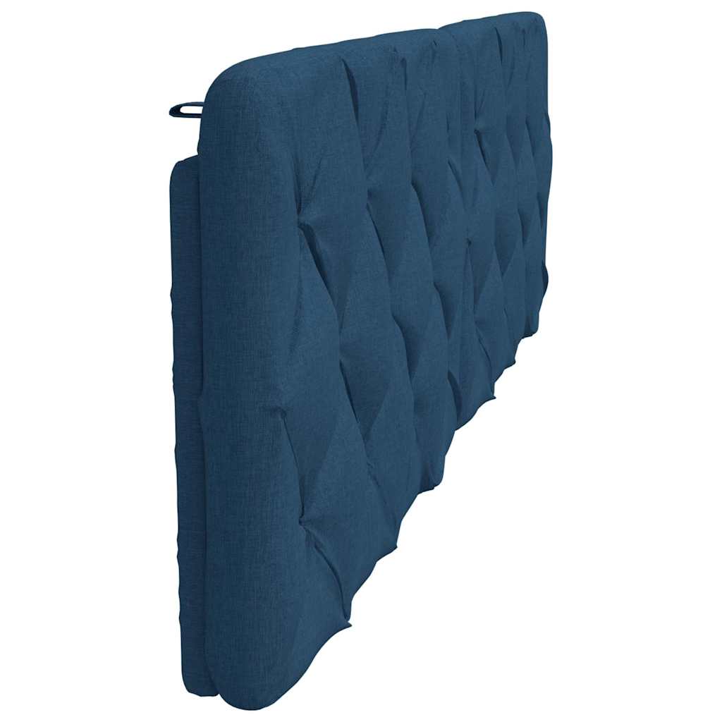 Hoofdbordkussen 180 cm stof blauw