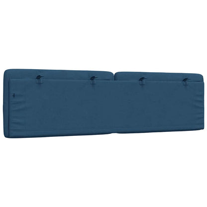 Hoofdbordkussen 180 cm stof blauw