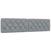 Hoofdbordkussen 200 cm lichtgrijs polyester