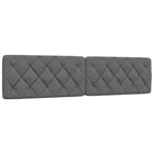 Hoofdbordkussen 200 cm donkergrijs polyester