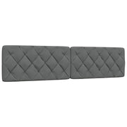 Hoofdbordkussen 200 cm donkergrijs polyester