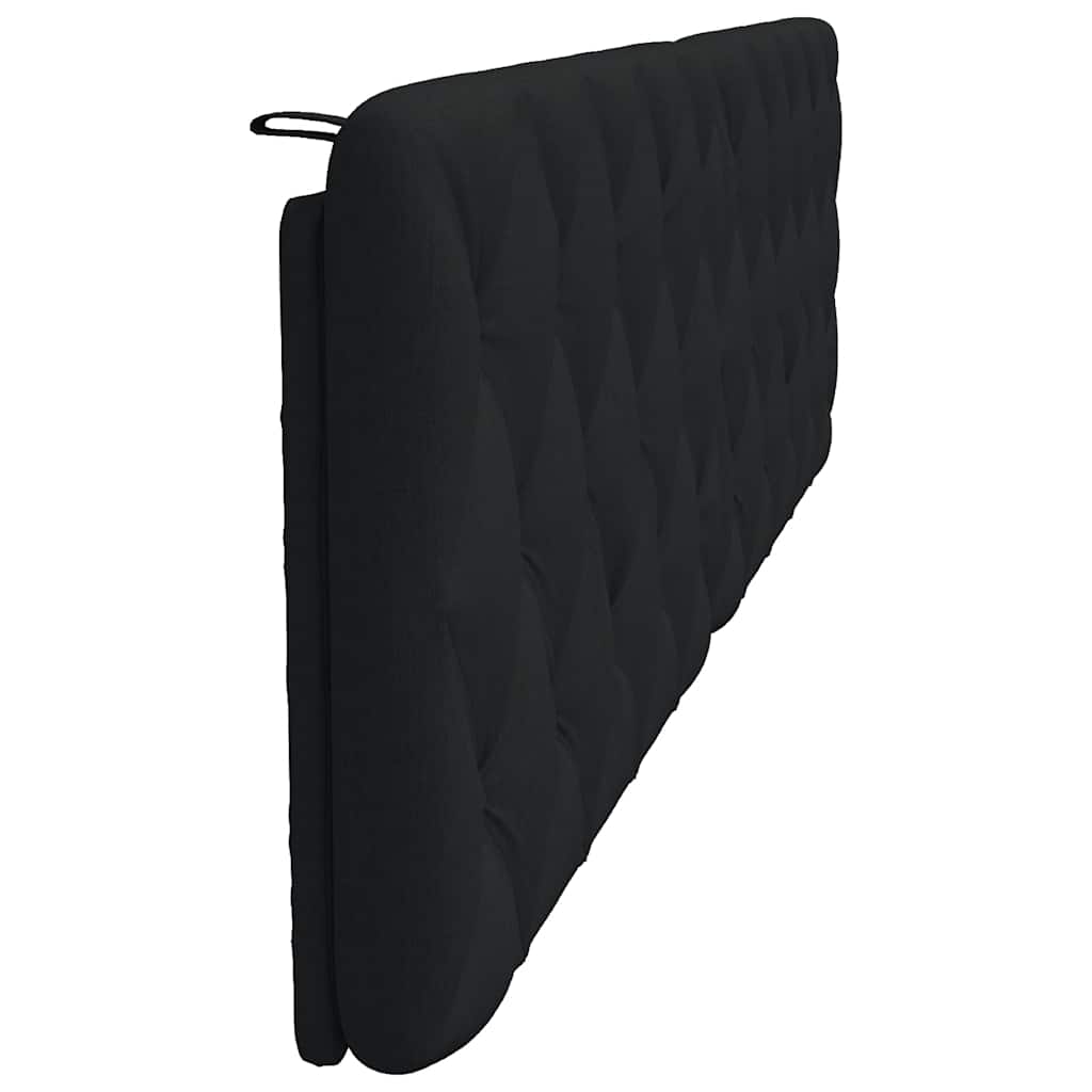 Hoofdbordkussen 200 cm stof zwart
