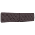 Hoofdbordkussen 200 cm donkerbruin polyester