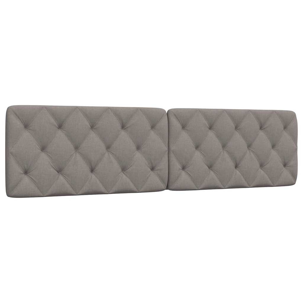 Hoofdbordkussen 200 cm stof taupe