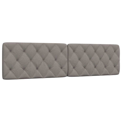 Hoofdbordkussen 200 cm stof taupe