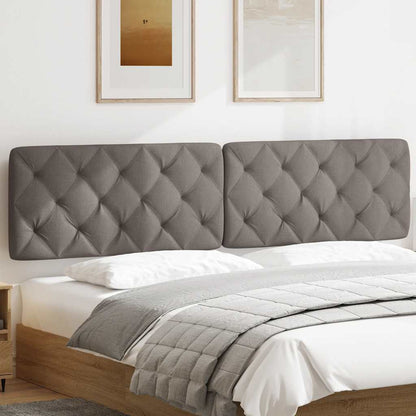 Hoofdbordkussen 200 cm stof taupe