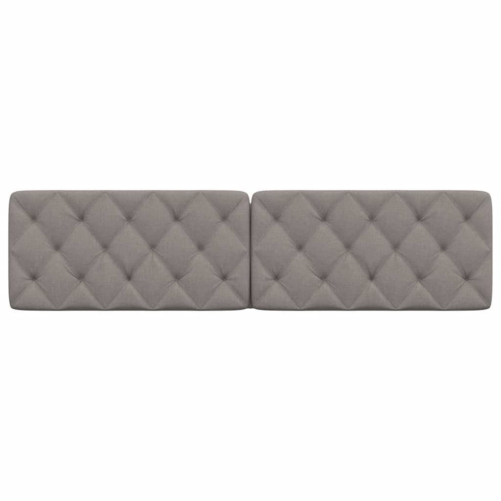 Hoofdbordkussen 200 cm stof taupe