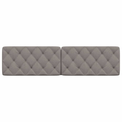 Hoofdbordkussen 200 cm stof taupe