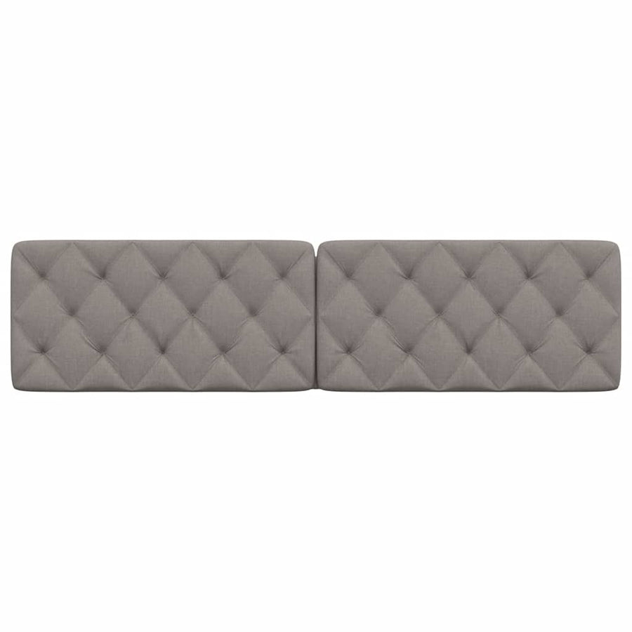 Hoofdbordkussen 200 cm stof taupe