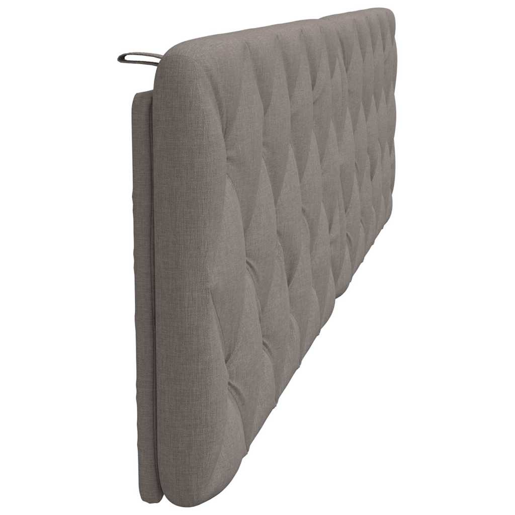 Hoofdbordkussen 200 cm stof taupe