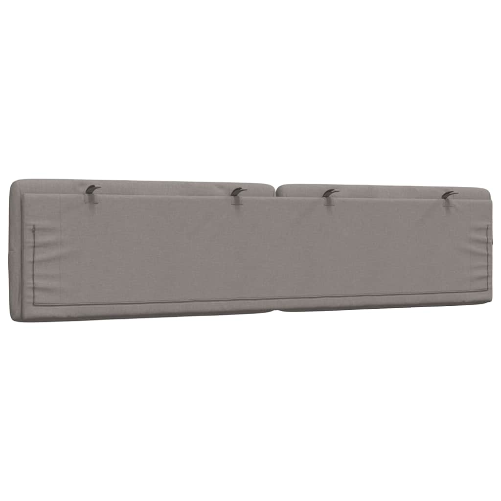 Hoofdbordkussen 200 cm stof taupe