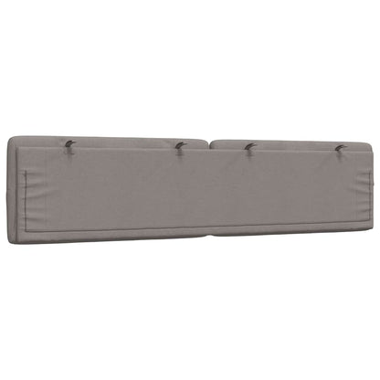 Hoofdbordkussen 200 cm stof taupe