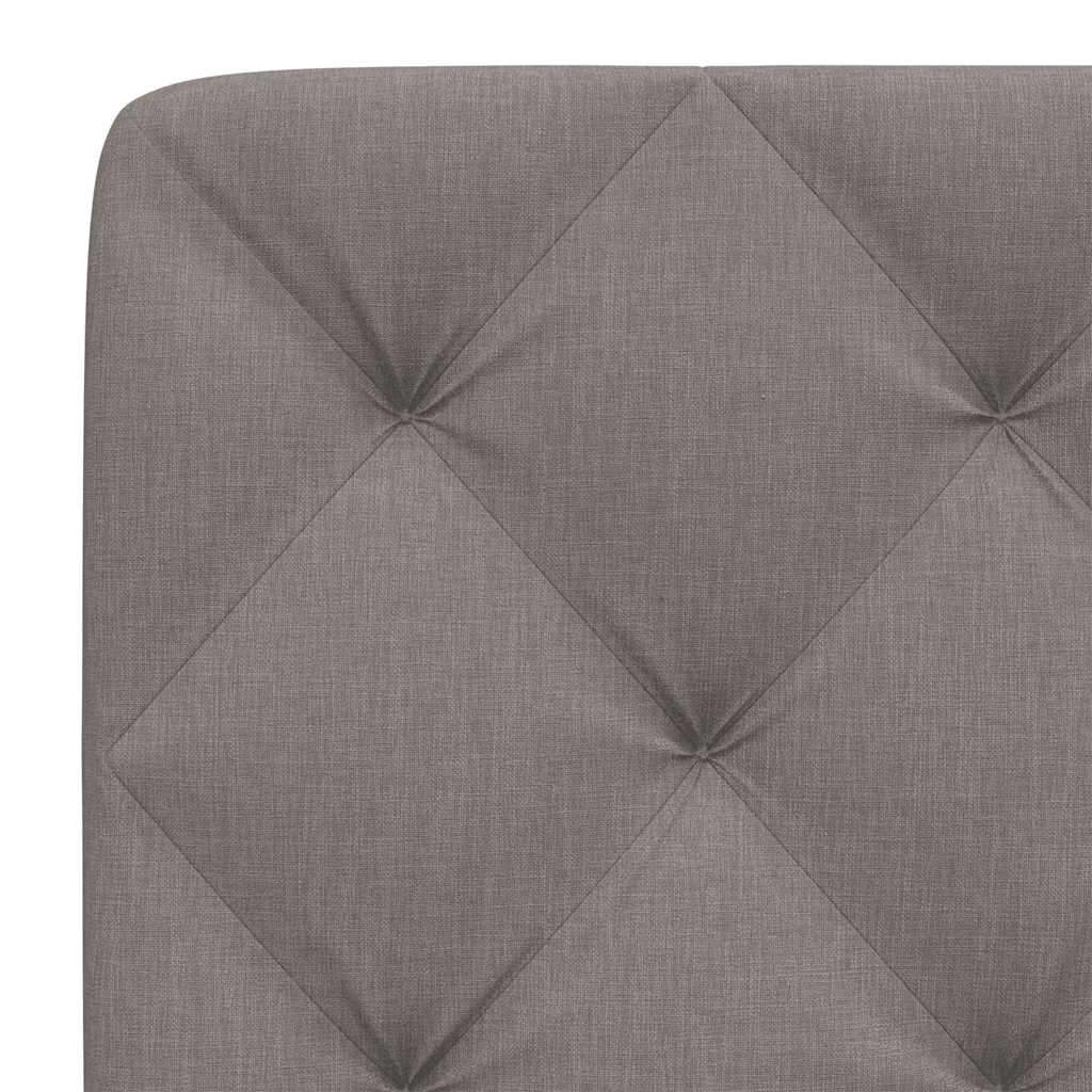 Hoofdbordkussen 200 cm stof taupe