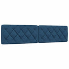 Headboard Cushion 200 cm Fabric Blue