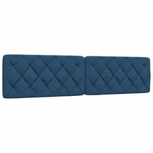Hoofdbordkussen 200 cm stof blauw