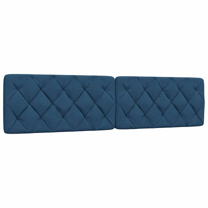 Hoofdbordkussen 200 cm stof blauw