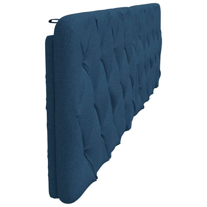 Hoofdbordkussen 200 cm stof blauw