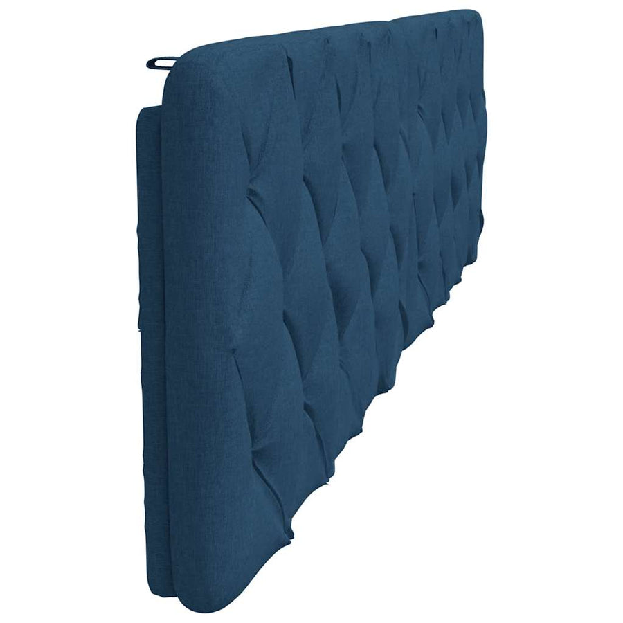 Hoofdbordkussen 200 cm stof blauw