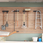 Garden Tool Holders 4 pcs Wall Mounted Steel Black