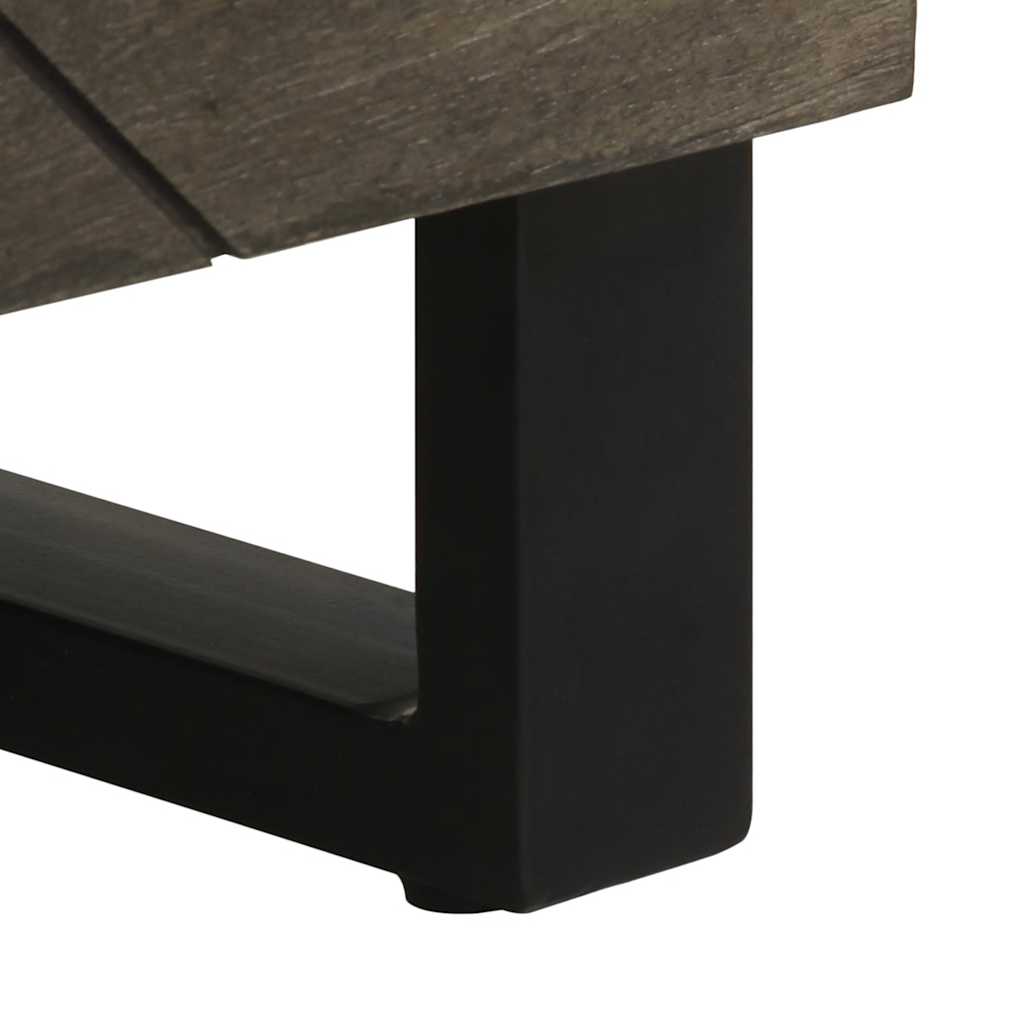 Dressoirs 2 st 60x33x75 cm massief mangohout zwart