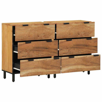 Dressoir set 2 st 120 x 33 x 75 cm Massief Acaciahout