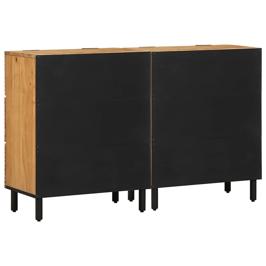 Dressoir set 2 st 120 x 33 x 75 cm Massief Acaciahout