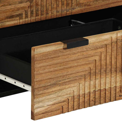 Dressoir set 3 st 180 x 33 x 75 cm Massief Acaciahout