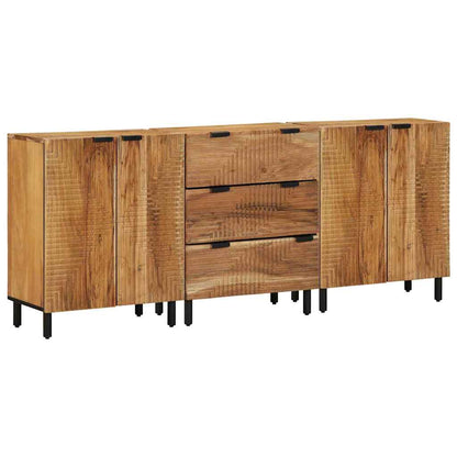 Dressoir set 3 st 180 x 33 x 75 cm Massief Acaciahout