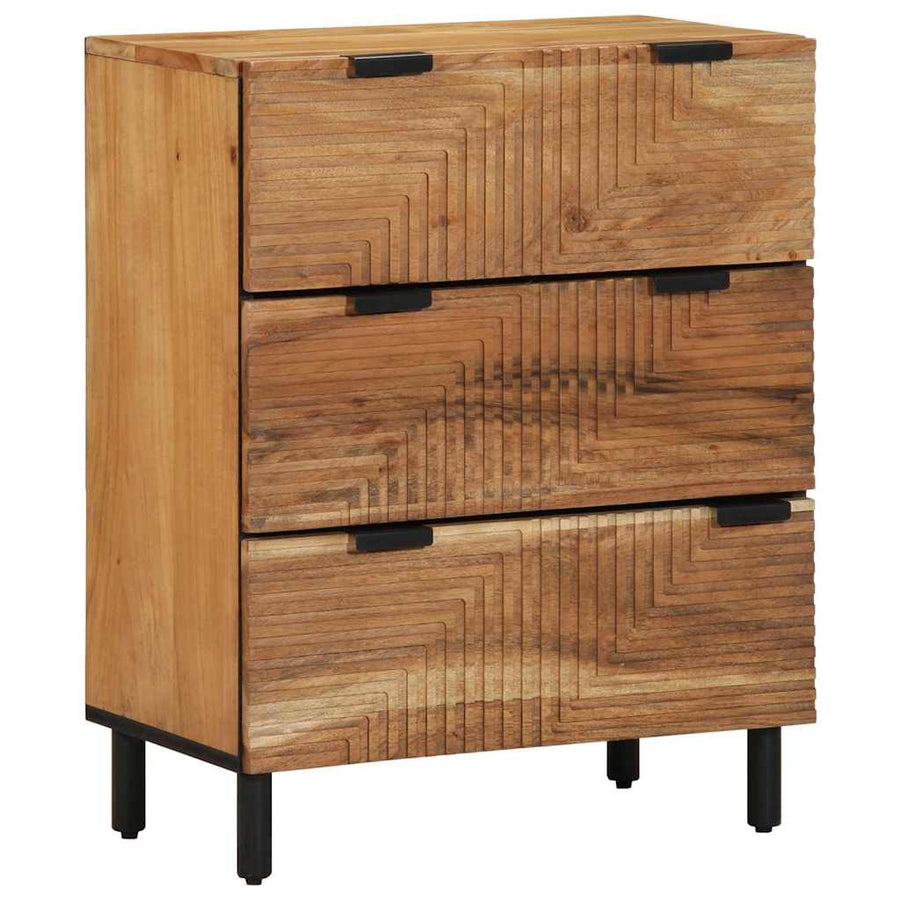 Dressoir set 3 st 180 x 33 x 75 cm Massief Acaciahout
