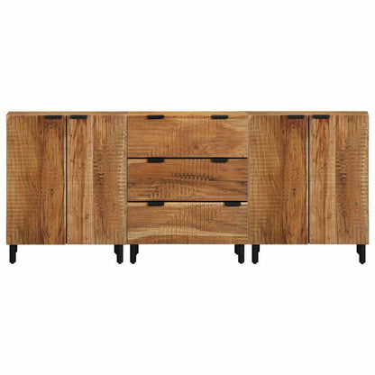 Dressoir set 3 st 180 x 33 x 75 cm Massief Acaciahout