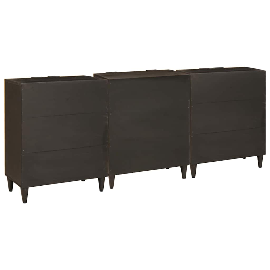 Dressoir set 3 st 180 x 33 x 75 cm Massief Mango Hout