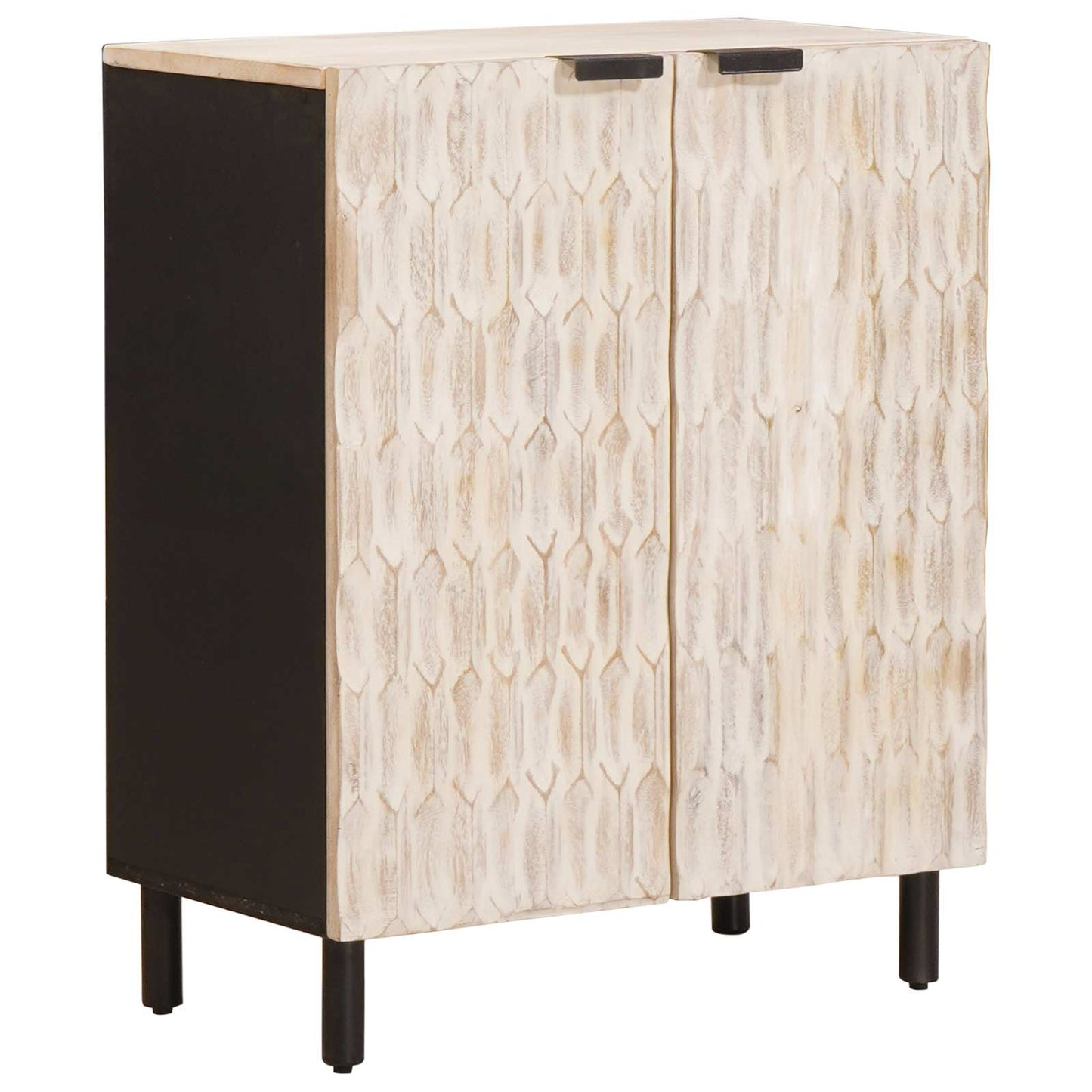 Dressoir Witte Was Afwerking Massief Mango Hout Wit gewassen afwerking