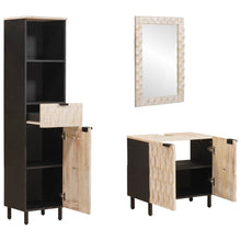 Badkamer Sets Met Lade Witte Was Afwerking Massief Mango Hout Wit gewassen afwerking