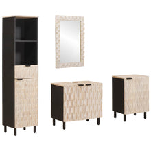 Badkamer Sets Met Lade Witte Was Afwerking Massief Mango Hout Wit gewassen afwerking